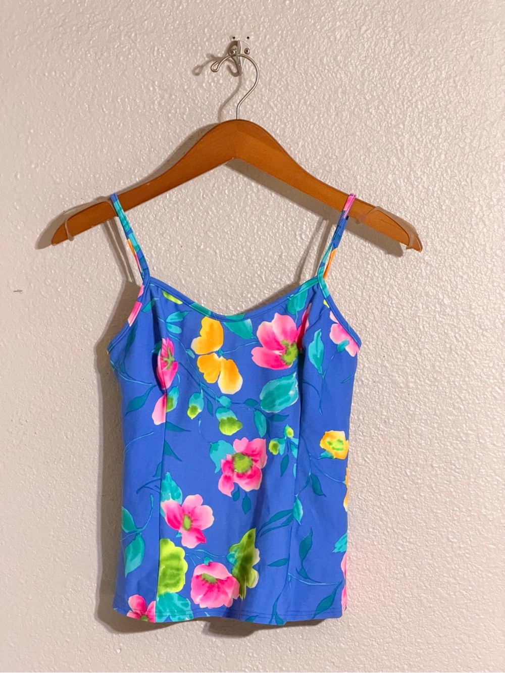 Vintage Christina Foral Tankini Top